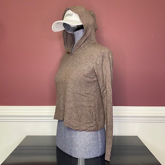 Linea's Brown Knitted Hoodie | Small - Picture 2 of 3